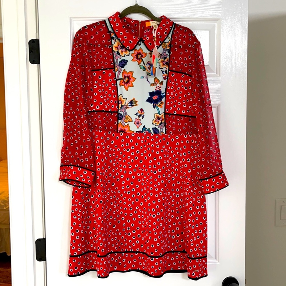NWT Ted Baker Long Sleeve Mini Dress